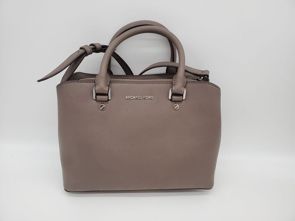 NWT MICHAEL KORS Savannah Satchel BAG - Camel